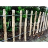 Płot z nóżką r.4-6cm (1mb) - drewniany, leszczynowy płot ogrodowy o długości 1m (100cm)