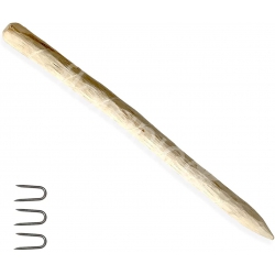 3x Słupek ogrodzeniowy z leszczyny. Impregnowany pal drewniany okrągły, grubość 8 cm