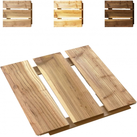 2,5m2 Podest 30x30cm - drewniany panel modrzewiowy (28 sztuk)