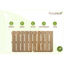 1m2 Podest 50x50cm - drewniany panel modrzewiowy (4szt)
