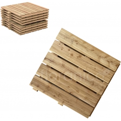Podest 50x50cm - drewniany panel modrzewiowy