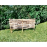 Płot leszczynowy przeplatany - drewniany, leszczynowy płot ogrodowy o długości 1m (100cm)