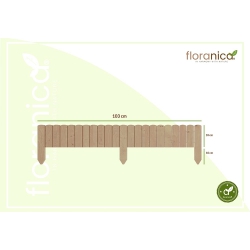 Rollborder 103 "10" - elastyczny płot drewniany o rozmiarach 10x103cm