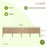 Floranica Rollborder elastyczny drewniany płot - 200 x 40 cm - Obrzeża rabat, trawnika, dekoracja, ogrodzenie sadów, ścieżek